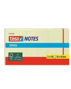 Bloc standard adhésif - Jaune - 50 x 40 mm TESA Lot de 3