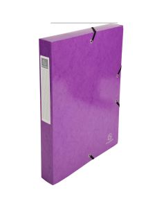 EXACOMPTA :  8 boîtes de classement 59926E  - Dos 40 mm - Violet