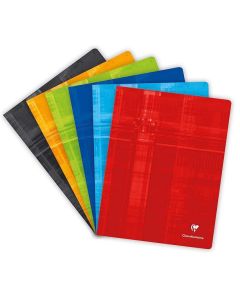 CLAIREFONTAINE 63361C : Cahier piqûre couverture pelliculée - 96 pages à grands carreaux - 240 x 320 mm
