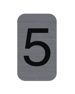 Plaque verticale adhésive de signalisation - Chiffre 5 : EXACOMPTA image