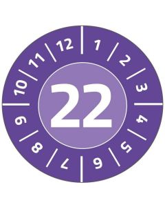 AVERY : Pastilles calendrier 2018 - 20 mm - Jaune - 6939