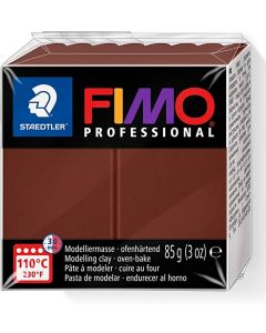 Pâte à Modeler durcissante au four FIMO Professional - 85 g - Chocolat : STAEDTLER Visuel