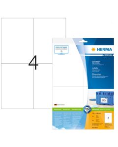 Étiquettes adhésives blanches - Multi-usages - 105,0 x 148,0 mm Herma 8630