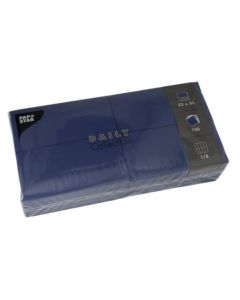 Serviettes de Table Bistro - 320 x 320 mm - Bleu PAP STAR