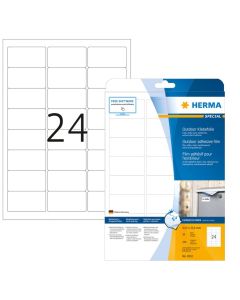 Étiquettes adhésives de signalisation - Blanc - 63,5 x 33,9 mm HERMA 9532 