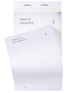 FMP Brands Bloc-notes de serveur, carnet de chèques d'invités, 1000  feuilles au total, 10 blocs, 100 feuilles/bloc, blocs de contrôle pour  serveurs, bloc-notes de serveuse pour restaurant, bar, café, dîners :  