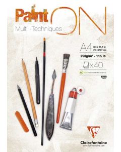 Bloc de papier à dessin - 40 feuilles - A3 CLAIREFONTAINE Paint'ON Exemple modèle