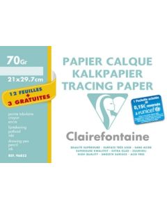 Papier calque - 70 g - A4 : CLAIREFONTAINE (96853C)  