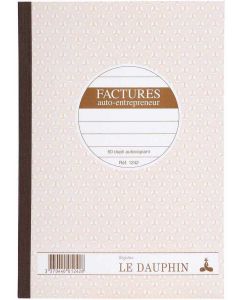 Auto-entrepreneur Facture Carnets autocopiants Dupli  210 x 148 mm  1242D Dauphin