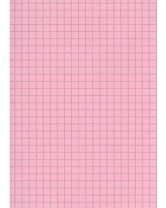 Fiches Bristol - 75 x 125 mm - Rose quadrillé ELVE B7513R rose