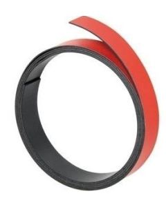 Bande magnétique - 5 mm x 1 m - Jaune : FRANKEN Visuel