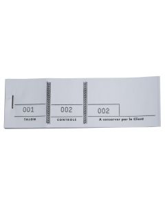 BLOCS DE 1000 TICKETS : Passe-partout - Carnet à coupon détachable - Blanc (Exacompta 96401E)