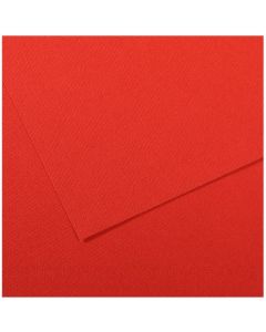 Feuille de papier dessin Mi-teintes - Rouge coquelicot - 500 x 650 mm : CANSON Visuel