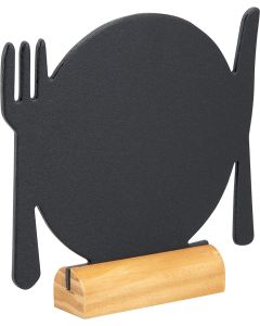 Ardoise de Table - 220 x 350 mm : SECURIT Silhouette : Cuisinier photo