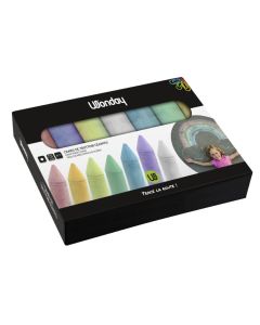 Seau de 25 Craies de trottoir - Assortiment WONDAY