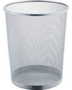 Corbeille à Papier 23 litres en métal - Argent HELIT The circle network