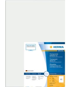 HERMA Étiquettes transparentes A3 - 297 x 420 mm 8694