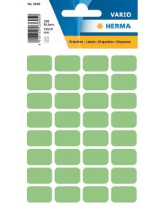 HERMA 3645 : Lot de 160 étiquettes adhésives - 12,0 x 19,0 mm - Vert