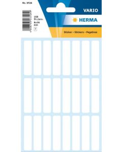 HERMA : Lot de 168 étiquettes adhésives - 8,0 x 36,0 mm - Blanc