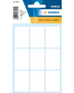 HERMA 3752 : Lot de 63 étiquettes adhésives - 24,0 x 35,0 mm - Blanc