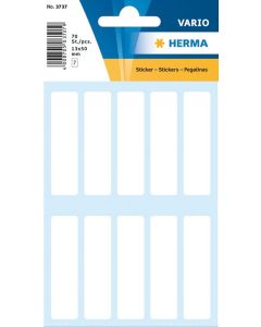 HERMA 3737 : Lot de 70 étiquettes adhésives - 13,0 x 50,0 mm - Blanc