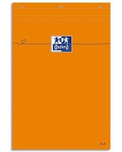 Photo OXFORD : Bloc-notes quadrillé - Couverture orange - 210 x 297 mm - A4