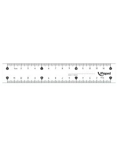 Règle plate en plastique - 150 mm MAPED Start