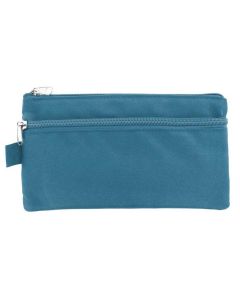 Trousse plate pour stylos - Bleu KANGARO 