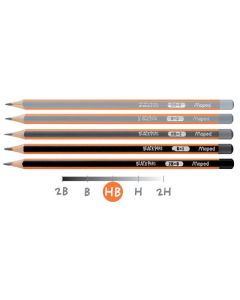 Crayons graphites H / HB / B et 2B HERLITZ Lot de 4