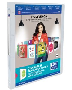 Classeur souple pour Présentation Polyvision - Dos 20 mm - Incolore OXFORD