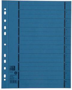 ELBA : Intercalaires en carton - 240 x 300 mm - Bleu 