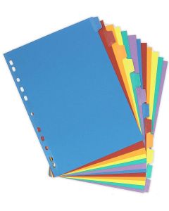 Jeu de 12 Intercalaires neutres en carte - 225 x 300 mm - Assortiment : OXFORD Modèle