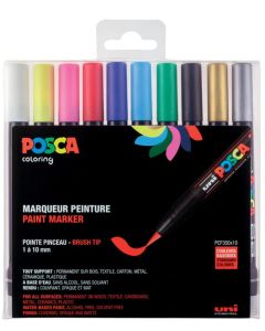 Marqueur peinture - Assortiment PCF-350 POSCA Lot de 10