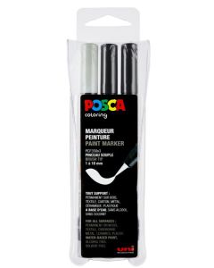 Marqueur peinture - Assortiment PCF-350 POSCA Lot de 3