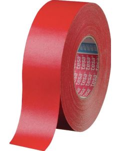 Photo TESA : Ruban adhésif rouge en vinyle - 19 mm x 25 m (Rouleau)