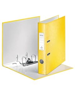 Photo Classeur à levier et 2 anneaux - Dos 50 mm - Jaune LEITZ WOW Visuel