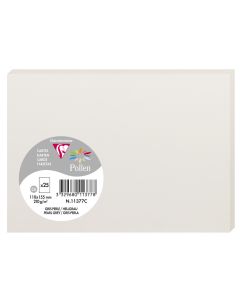 Photo POLLEN Carte Gris perle 110 x 155 mm C6 11377C Clairefontaine