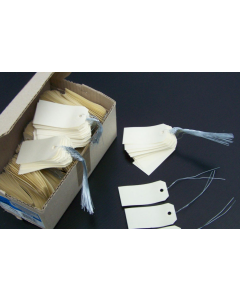 Photo Etiquettes à trou et fil de fer - 125 x 63 mm - Beige AGIPA