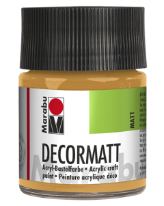Photo 14010005784 MARABU : Peinture acrylique Decormatt - 50 ml - Or métallique