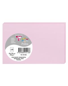 Photo Carte en papier - 82 x 128 mm - Rose Dragée : POLLEN Lot de 25 