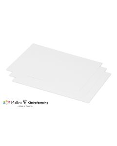Photo Lot de 25 Cartes en papier - C5 158 x 222 mm - Blanc CLAIREFONTAINE Pollen
