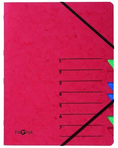 Photo 24061-01   Pagna : Trieur à élastiques 7 compartiments - Rouge