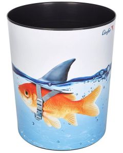 Photo Corbeille à papier - 13 litres - Requin doré LAUFER