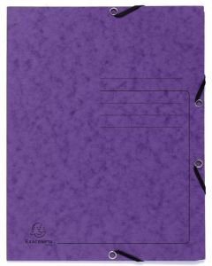 Photo Chemise imprimée à élastiques - 3 rabats - Violet EXACOMPTA