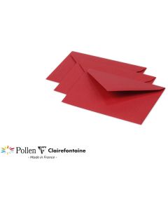Photo Enveloppe POLLEN Rouge groseille Format  75 x 100 mm 5580C