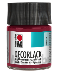 Photo MARABU : Vernis acrylique - Decorlack - 50 ml - Rouge carmin