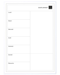Photo Planning magnétique hebdomadaire - 430 x 300 mm EXACOMPTA Perso