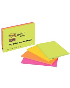 Photo Notes adhésives - 152 x 101 mm - Assortiment POST-IT Meeting Notes Super Sticky