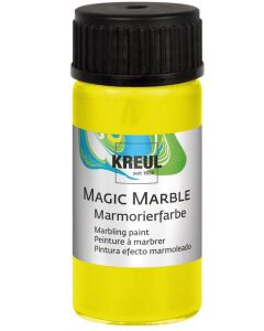 Photo Peinture à marbrer Magic Marble - 20 ml - Jaune néon KREUL