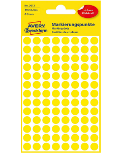 Photo Pastilles adhésives - 8 mm - Jaune AVERY